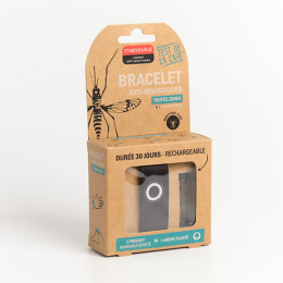 Manouka Bracelet anti-moustiques Noir