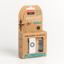 Manouka Bracelet anti-moustiques Blanc