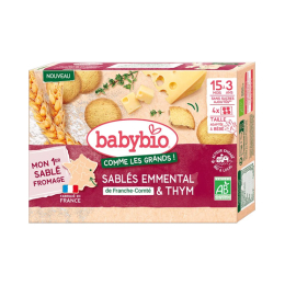 Sablés Emmental et Thym Bébé Bio - 16 biscuits