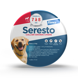 Chien - Collier Anti-Puces et Anti-Tiques pour Grands Chiens - Plus de 8kg