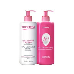 Topicrem Duo ultra-hydratant lait corps - 2x500ml