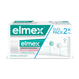 Elmex Sensitive Professionnel Répare et prévient Dentifrice Soin des gencives - 2x75ml