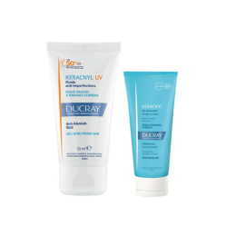 Keracnyl UV fluide anti-imperfections + Keracnyl gel moussant Offert