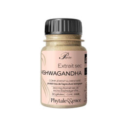 Phytalessence Pure Extrait sec d'Ashwagandha BIO - 30 gélules