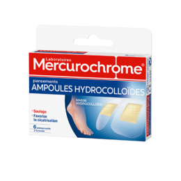 Mercurochrome Pansements ampoules hydrocolloïdes - 6 pansements