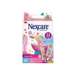 Nexcare Pansements Enfants Happy Kids Rose - 20 pansements