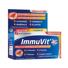 Forté Pharma Immuvit'4G multivitamines et immunité - 60 comprimés