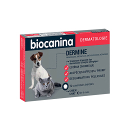 Biocanina Dermine Chien et chat - 72 comprimés