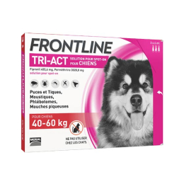 Frontline Tri-Act Chien 40 à 60 kg - 3 x 6 ml