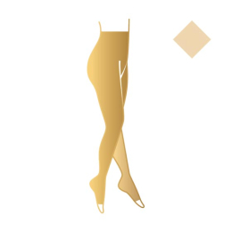 Smartleg Transparent Collant de compression pieds ouverts Classe 2 Radieuse Soft - Taille 2 normal