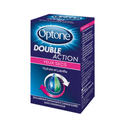 Optone Double Action gouttes hydratantes et lubrifiantes - 10ml