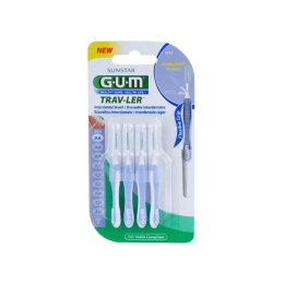 GUM Trav-Ler 1312 Brossettes interdentaires 0,6mm - 4 brossettes