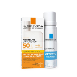 La Roche-Posay Anthelios UVMUNE 400 Fluide Invisible avec parfum SPF50+ - 50 ml + Eau Thermale OFFERTE