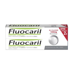 Fluocaril Dentifrice Bi-fluoré Blancheur 145mg - 2x75ml