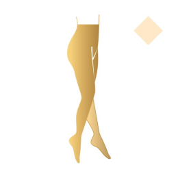 Smartleg Transparent Collant de compression pieds fermés Classe 2 Délicate intense - Taille 2+ normal