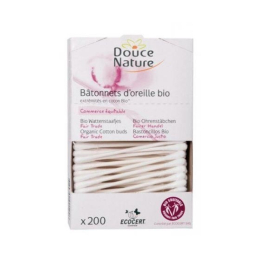 Douce nature Bâtonnets d'oreille BIO - 200 bâtonnets d'oreille