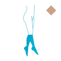 Varisma Douceur Mi-bas de compression Classe 2 Poudré - Taille 2 normal