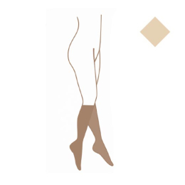 Varisma Zen Coton Chaussettes de compression pieds fermés Classe 2 Beige Clair - Taille 1 normal