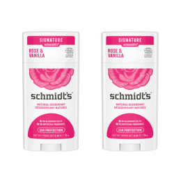 Schmidt'  Déodorant Stick Rose Vanille - 2x58ml