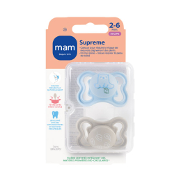 MAM Sucettes Supreme 2-6 Mois - Lot de 2