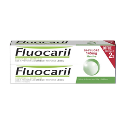 Fluocaril Dentifrice Bi-fluoré Menthe 145mg - 2x75ml
