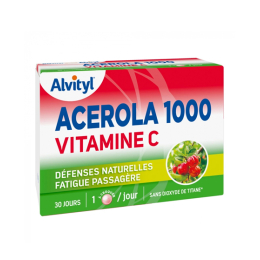 Alvityl Acérola 1000 Vitamine C - 30 Comprimés à Croquer