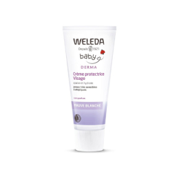 Weleda Baby Derma Crème protectrice Visage à la Mauve blanche - 50 ml