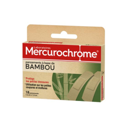 Mercurochrome Pansements Bambou - 18 pansements