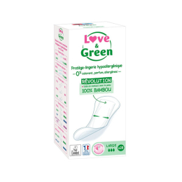Love & Green Protège-Slips Ecologiques Large - 28 protège-slips
