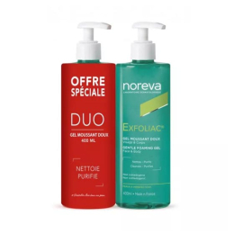 Noreva Exfoliac Gel moussant doux - 2 x 400 ml