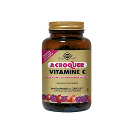 Solgar vitamine C 500mg à croquer framboire cranberry - 90 comprimés à croquer