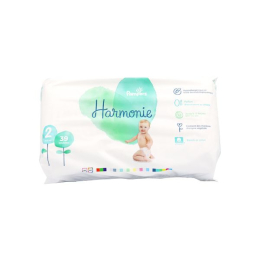 Pampers Couches Harmonie Taille 2 (4-8 kg) - 39 couches