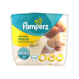 Pampers New Baby  Taille Micro (1-2,5 kg) - x24 couches
