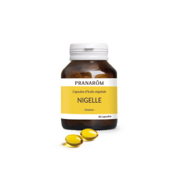 Pranarôm Capsules d'huile végétale de Nigelle - 60 capsules
