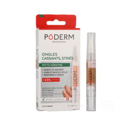 PODERM Stylo Ongles Cassants Striés - 4ml