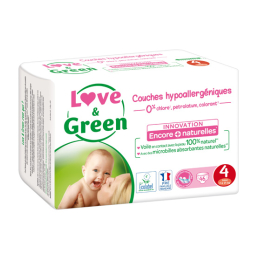 Love & Green Couches écologiques Taille 4 - 46 couches