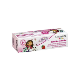 Superwhite Kids Dentifrice enfant Gabby Chat goût fraise +3 ans - 50ml