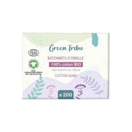Bâtonnets d'oreille 100% coton - x200
