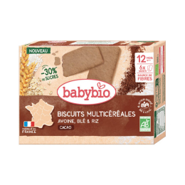 Biscuits Multicéréales Avoine Blé et Riz au Cacao - 6 sachets