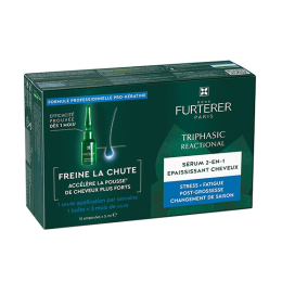 Thiphasic Reactional Traitement 2 en 1 Anti-Chute et Pousse - 12 ampoules