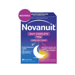 Novanuit Nuit Complète 1,9mg Mélatonine - 40 comprimés