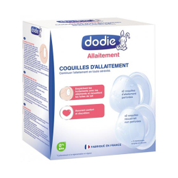 Dodie Coquilles d'Allaitement  - 2 coquilles perforées / 2 coquilles non perforées