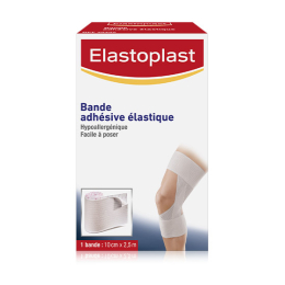 Elastoplast  Bande adhésive élastique Genou 10 cm x 2.5 cm