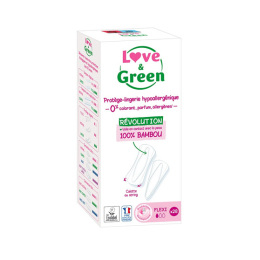 Love & Green Protège-Slips Ecologiques Flexi - 28 protège-slips