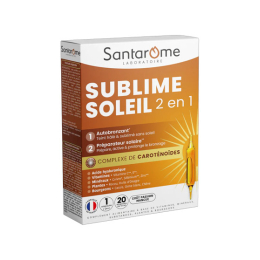 Sublime Soleil 2 en 1 Auto-bronzant et Préparateur - 20 ampoules