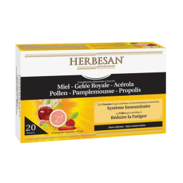 Herbesan Miel - Gelée royale - Propolis - Acérola - 20 jours