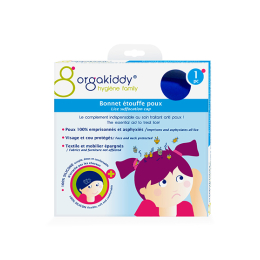 Orgakiddy Bonnet étouffe poux - bleu