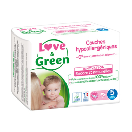 Love & Green Couches écologiques Taille 5 - 40 couches