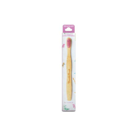 The humble brosse à dents en bambou rose pour enfant