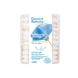 Douce nature bâtonnets d'oreille sécurité bébé - 60 bâtonnets